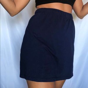Navy Blue Fleece Skort